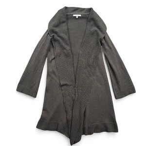 CAbi Charcoal Brown Shawl Duster Cardigan XS